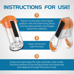 Flipper Feed Aquarium Feeding Kit for Flipper Cleaners