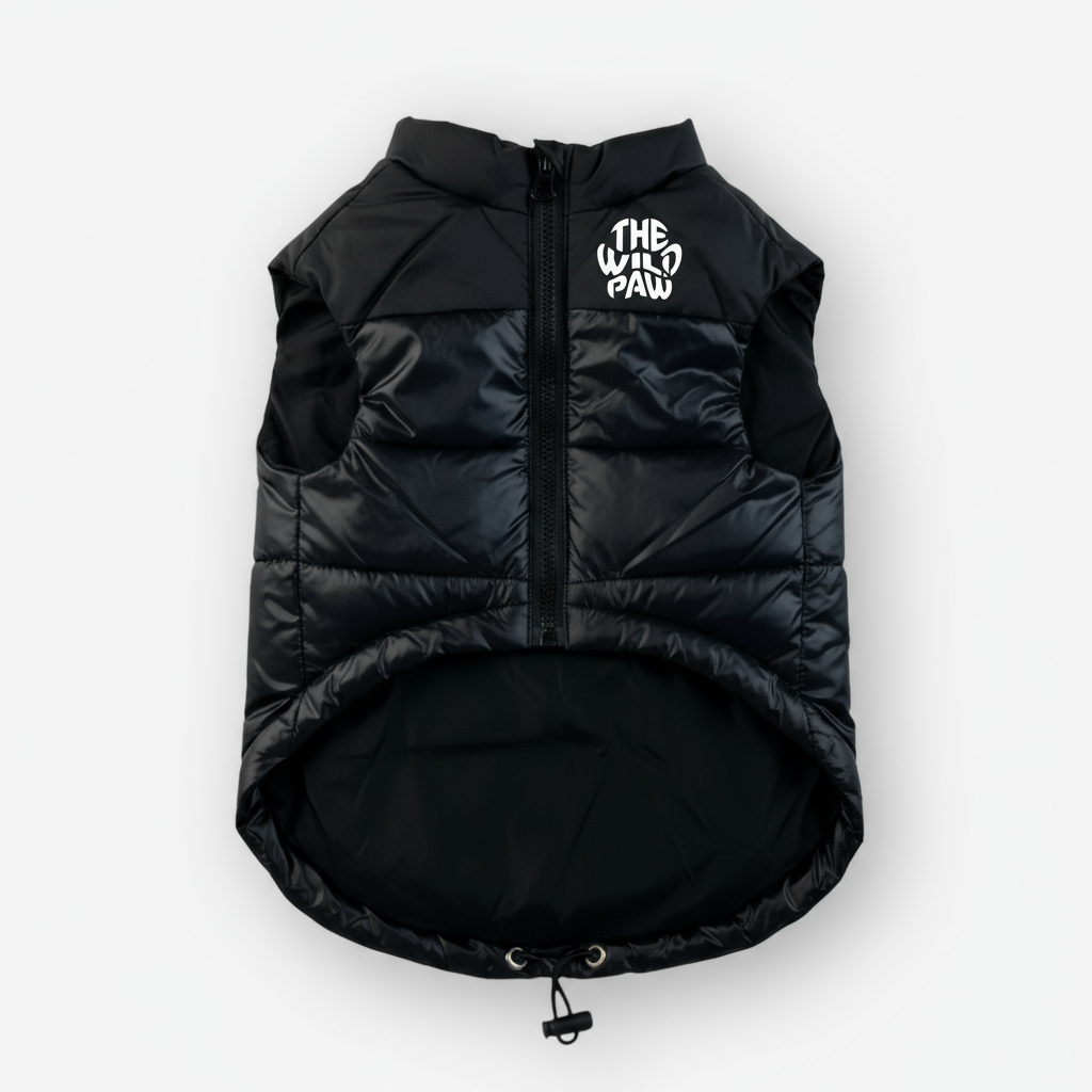 ThermaPuffer Dog Vest – Black