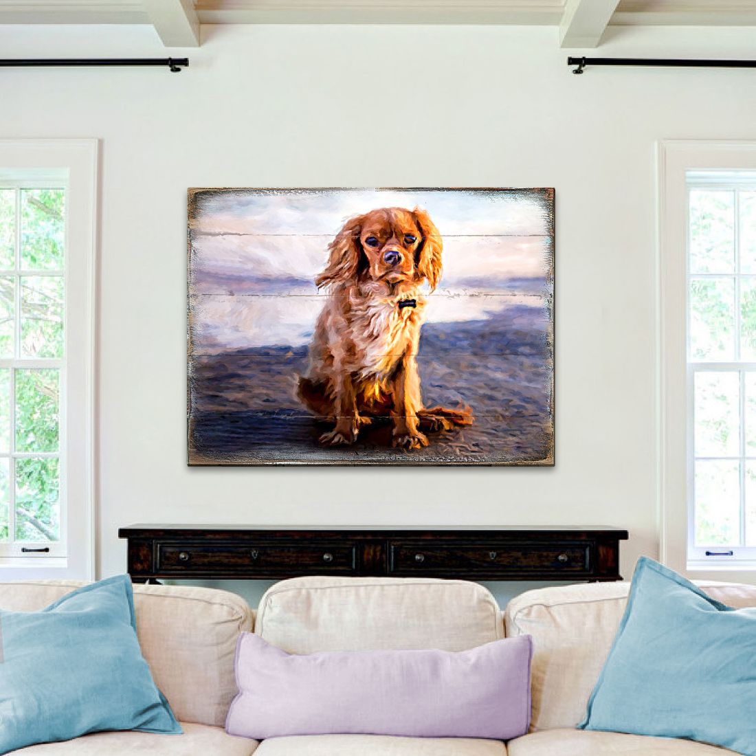 Alodie Small Dog Wooden Wall Art – Nature Wonders Pet Décor